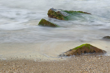 Black sea rocky shore