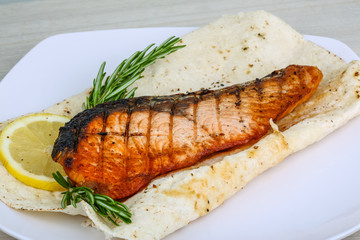 Grilled salmon