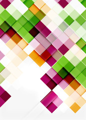 Square shape mosaic pattern design. Universal modern composition