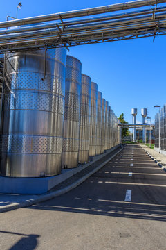 wine barrels