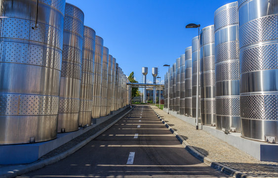 wine barrels