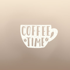 Coffe time cup
