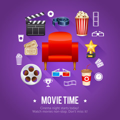 Realistic cinema movie poster template © Yuzach