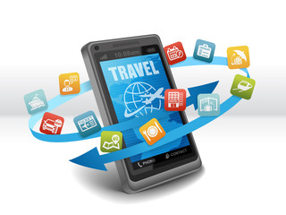 Travel and Vacation Application on Smartphone