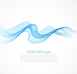 Abstract colorful blue vector waved background