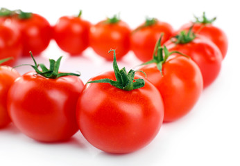 Group of cherry tomatoes, closeup