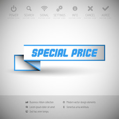 Banner with commerce business content