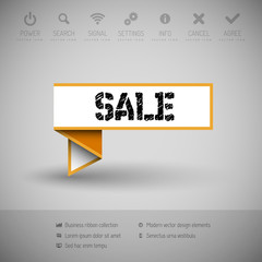 Obraz premium Banner with commerce business content