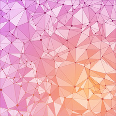 Technological background with a pattern of debris, triangles