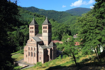 Fototapeta na wymiar Abbaye de Murbach en Alsace