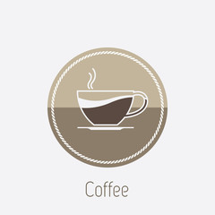 Vector icon of coffee cup