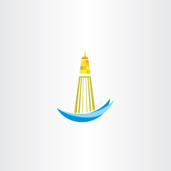 lighthouse symbol vector design