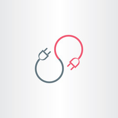 plugs icon vector symbol design