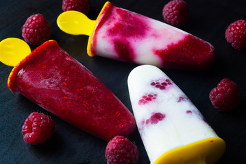 ice lolly raspberries