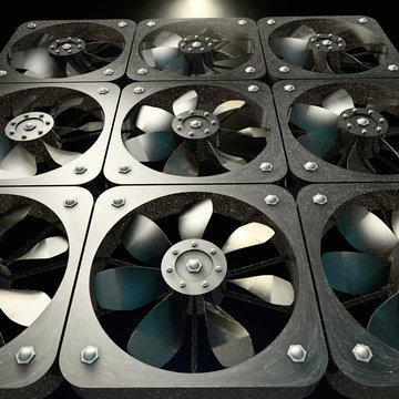 Computer L&uuml;fter - 3d Render