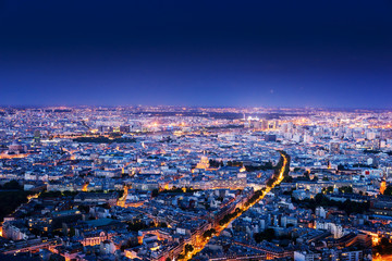Fototapeta premium Panorama of Paris, France