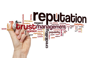 Reputation word cloud