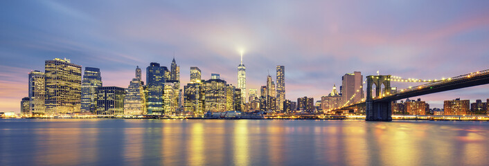 Fototapeta na wymiar Panoramic view of Manhattan