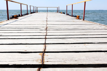 Obraz premium Wooden old berth