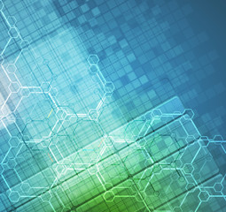 Abstract tech background. Futuristic technology interface. Vecto