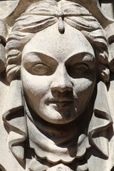 Détail d'un immeuble à Albi
