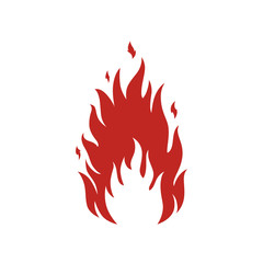 Simple fire icon. Vector illustration.