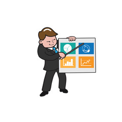 Businessman presentation