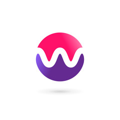 Letter W logo icon design template elements