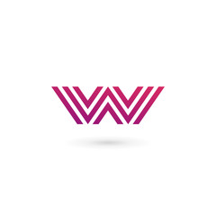 Letter W logo icon design template elements