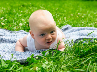 baby in park