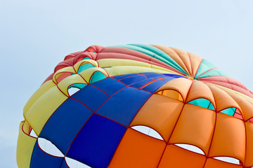 parachute sport on the beach in thailand