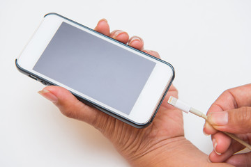 charging battery on mobile phone