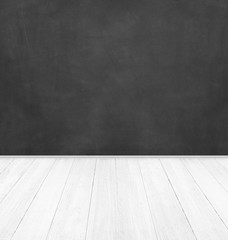 emty room with blackboard