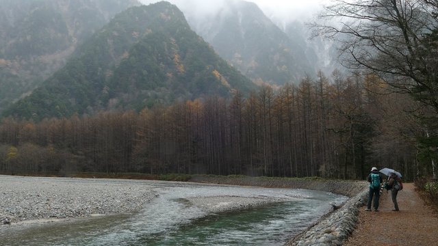 The View from Kappabashi Bridge. This image was taken in Kamikochi, Nagano Prefecture, Japan
