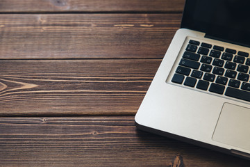 Laptop on the desk