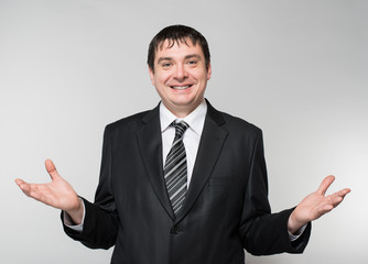 businessman extended his hand