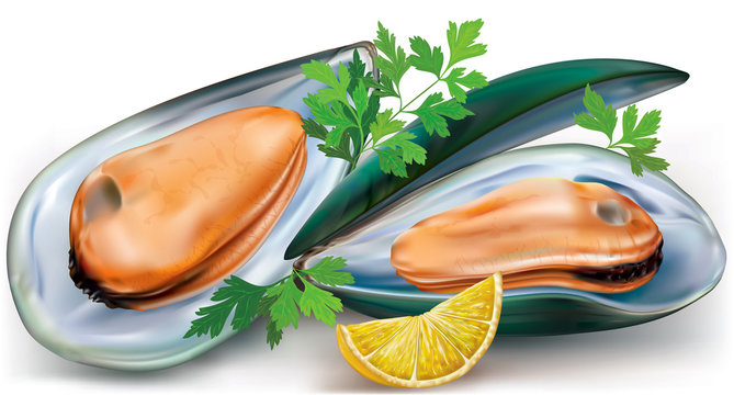 Mussels with lemon