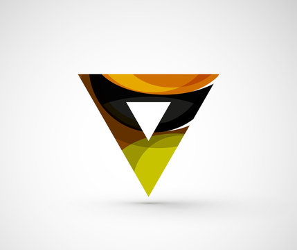 Abstract geometric company logo triangle, arrow