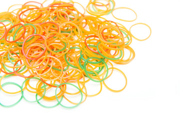 pile of colorful rubber bands