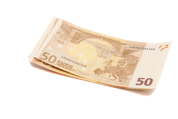 Euro money banknotes. 50 euro