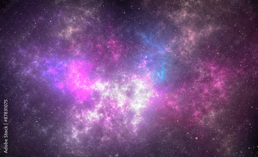 Wall mural deep space nebula with stars
