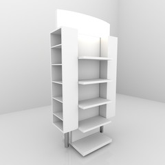 Color white shelves