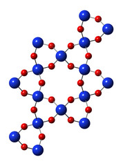 Quartz (rock crystal) mineral, crystal structure. Onyx, amethyst and agate gemstone are all varieties of quartz.