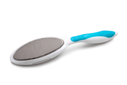 Plastic foot file isolated on white