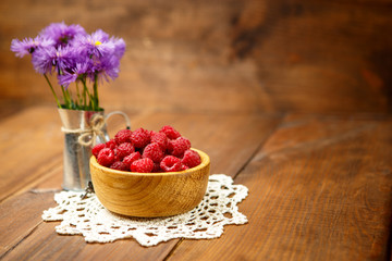 Fresh raspberries