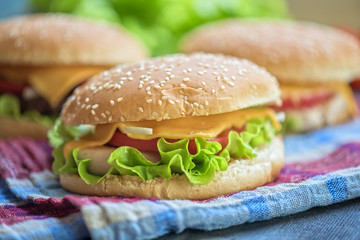 home made burgers