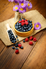 Fresh blueberries