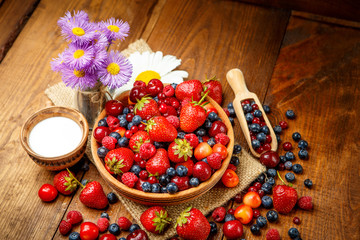 Fresh summer berries
