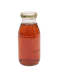 Bottle of juice isolated on white background