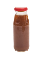 Bottle of juice isolated on white background